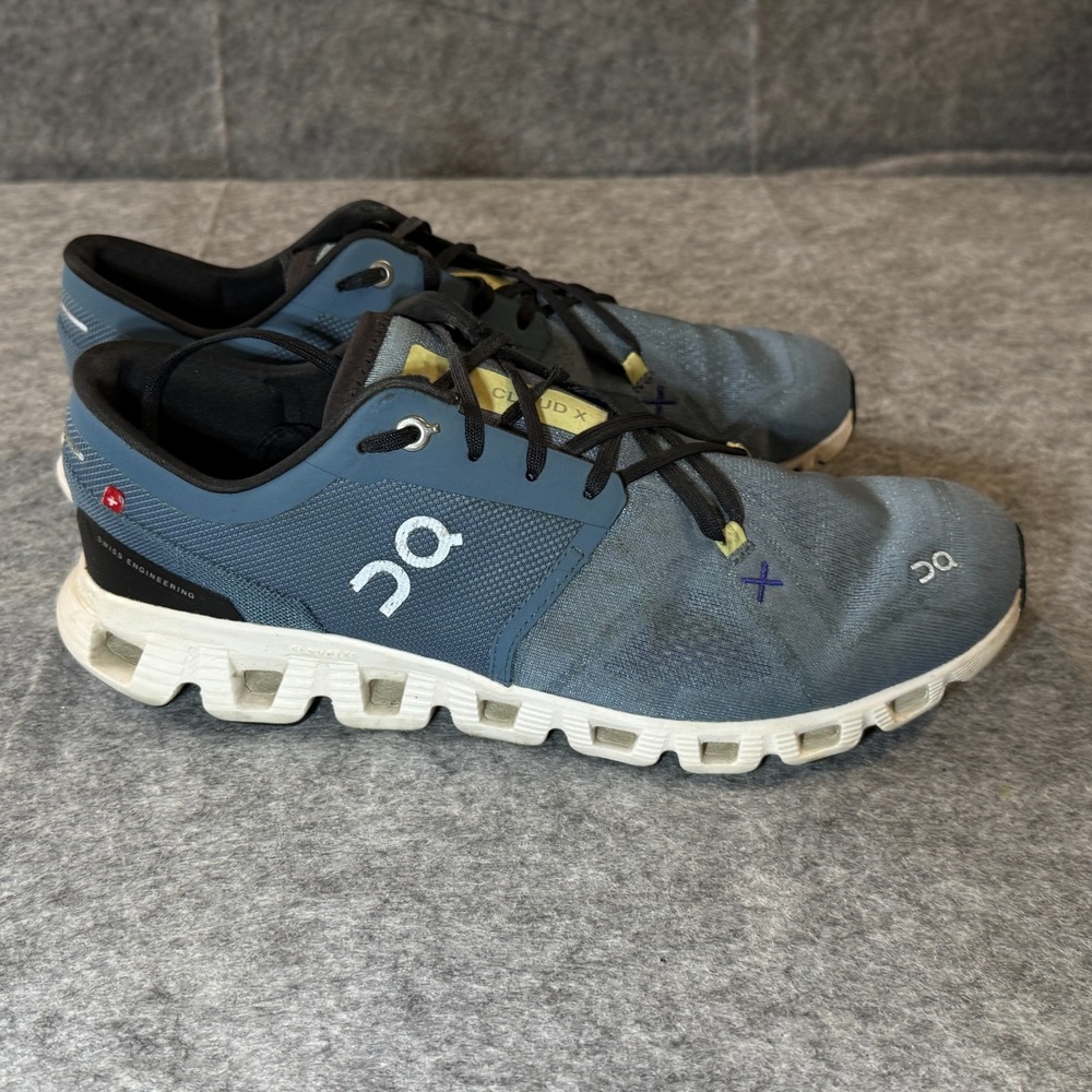 On Running Cloud X 3 Pewter White Size 9 Athletic Training Running Walking Shoes - Picture 2 of 8